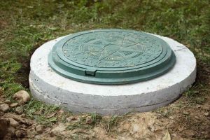 outdoor septic tank