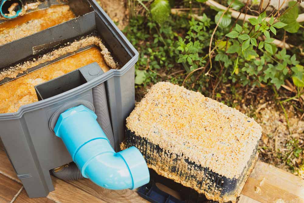 a full and dirty grease trap