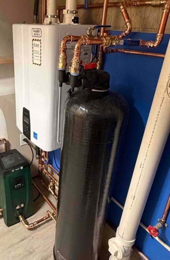 Advanced water heater and water treatment set-up