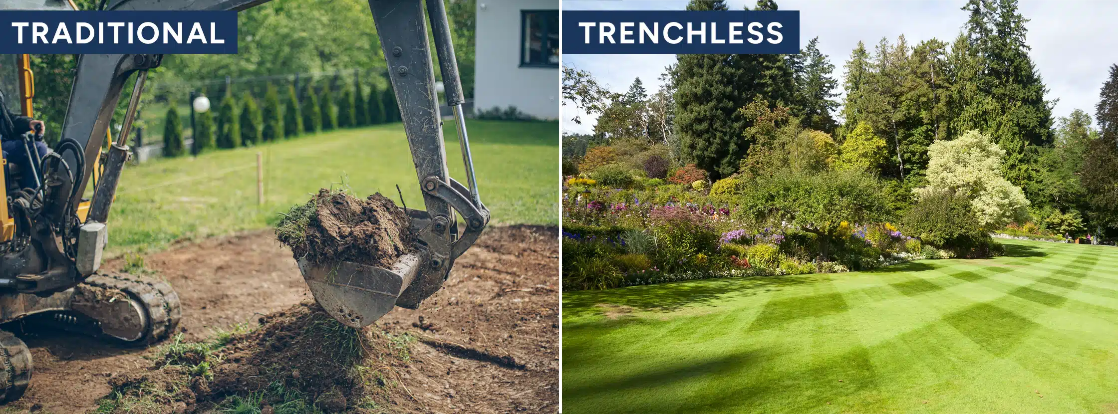 Traditional and trenchless