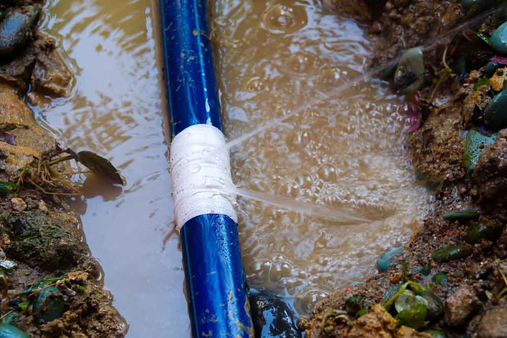 broken water lines
